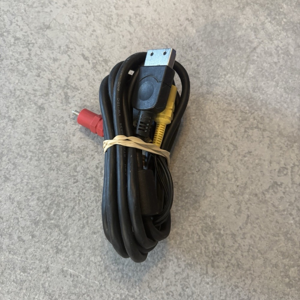Sony PlayStation Ps1 Ps2 Ps3 - Black AV Cables OEM